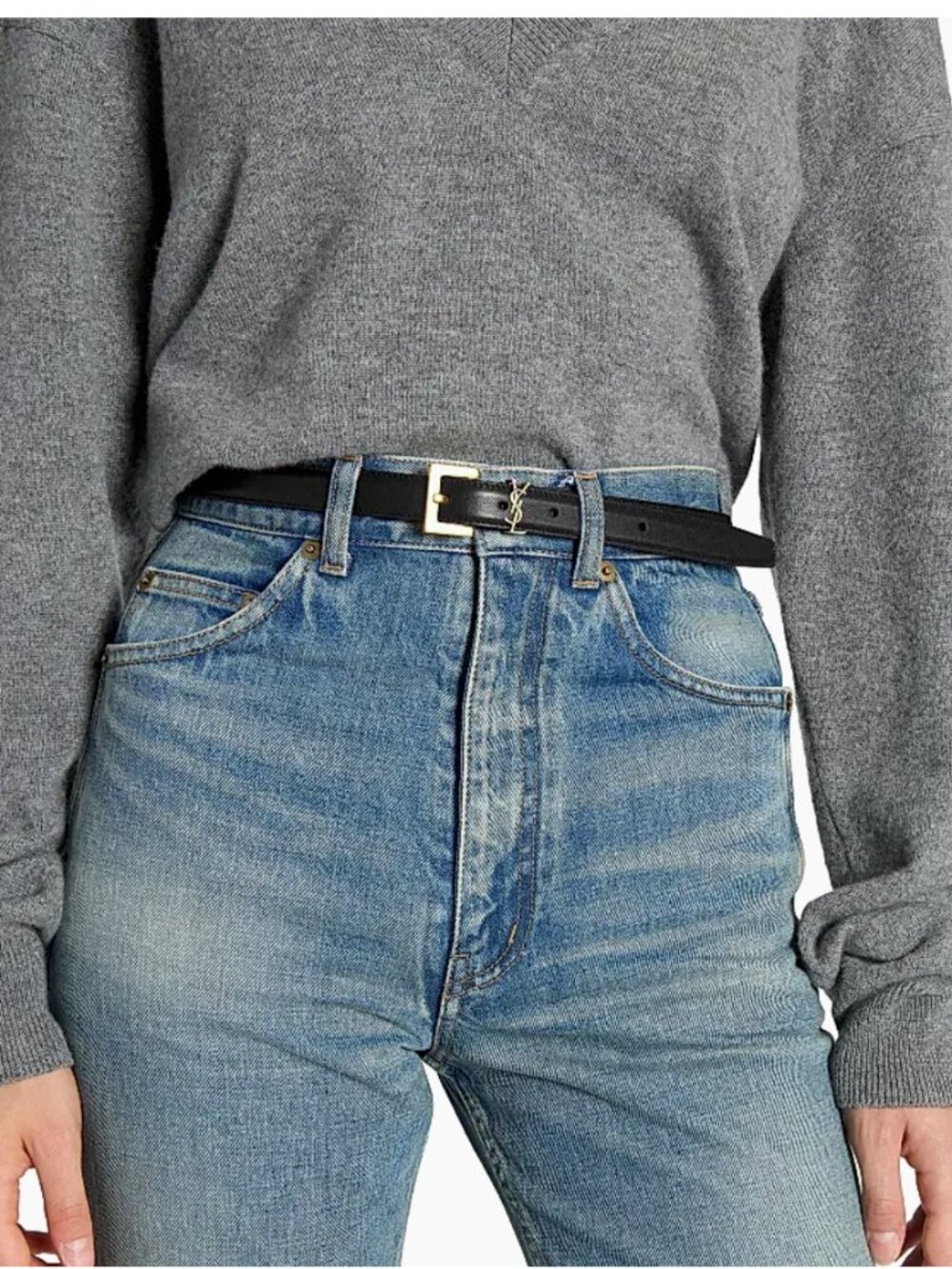 Saint Laurent YSL Cassandre Thin Belt